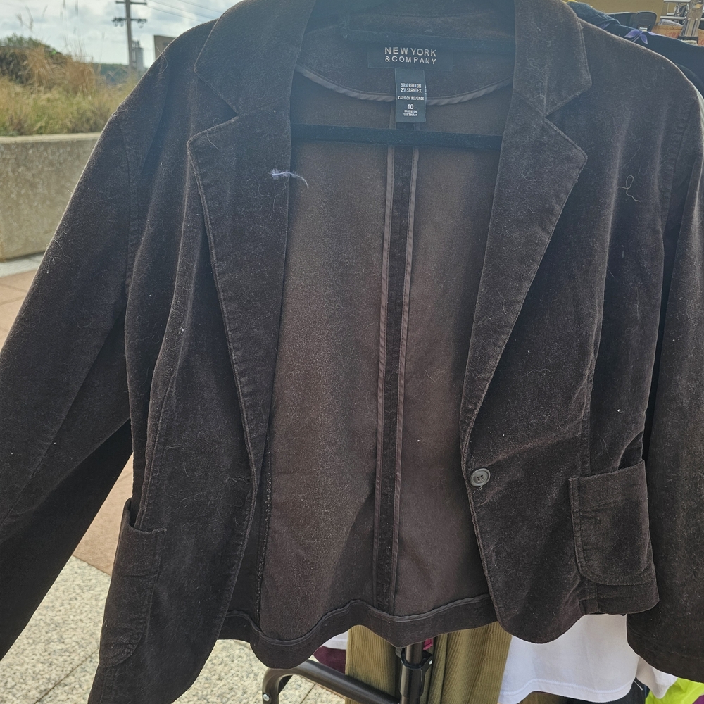 New York & Company Women's Dark Brown Blazer